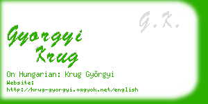 gyorgyi krug business card